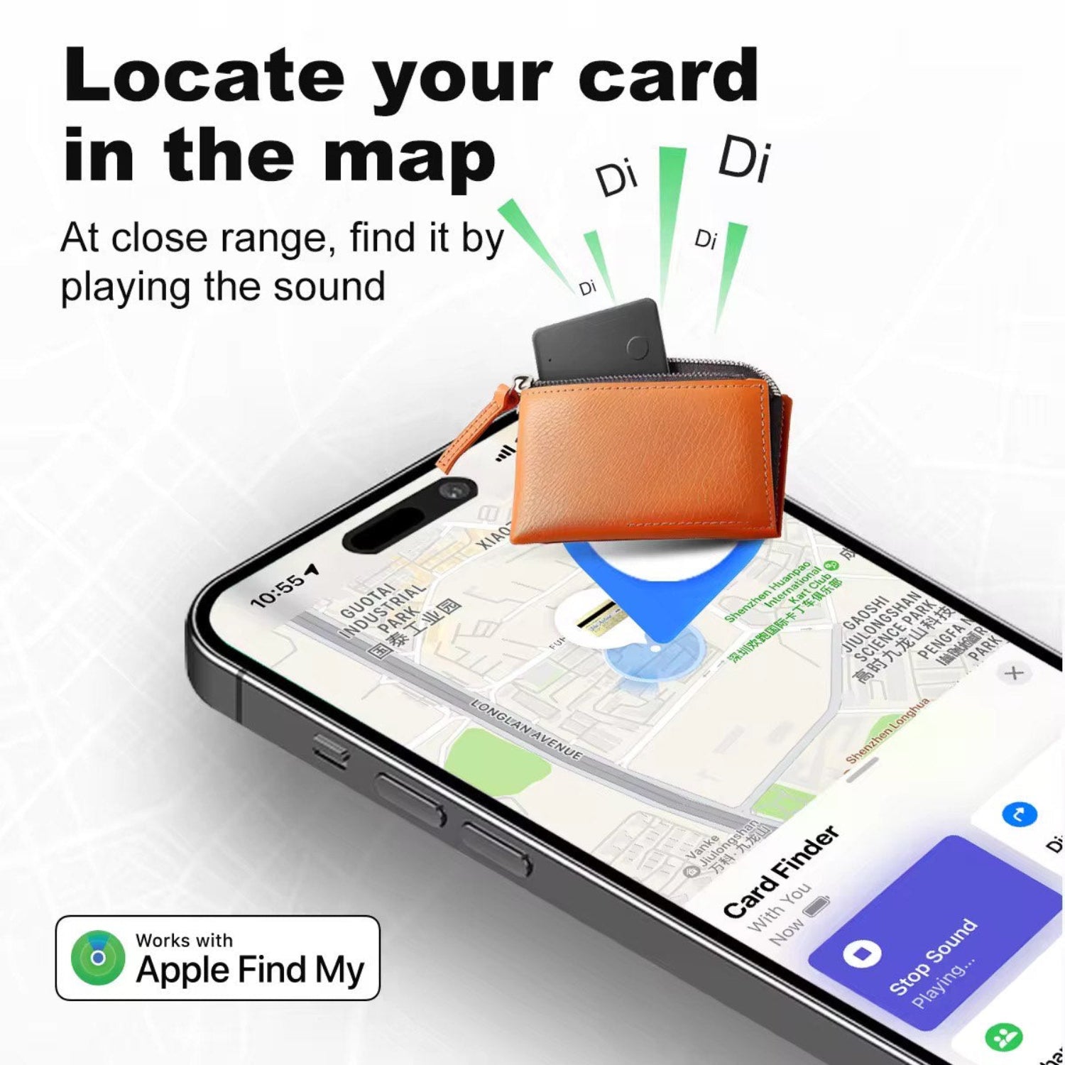 Wallet finder compatible with iPhone - ProtecTag