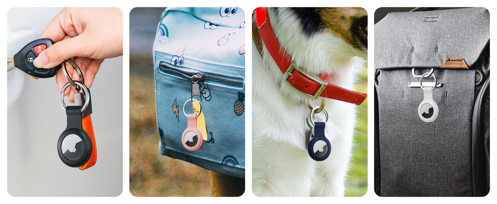 Compact silicone keychain case - ProtecTag